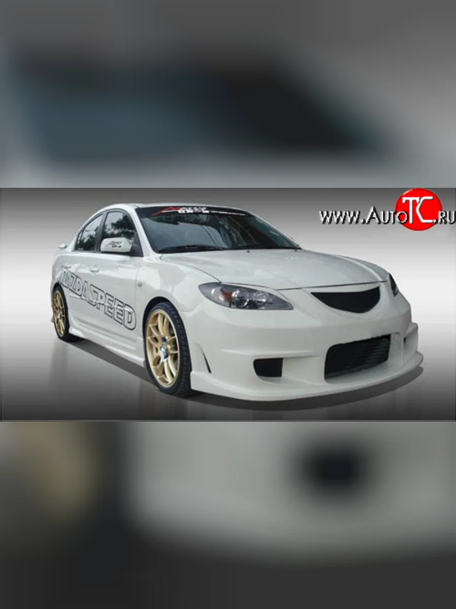 Реснички Mazda-Speed Mazda 3/Axela BK дорестайлинг седан (2003-2006) (Неокрашенные)  в Самаре Самарской области