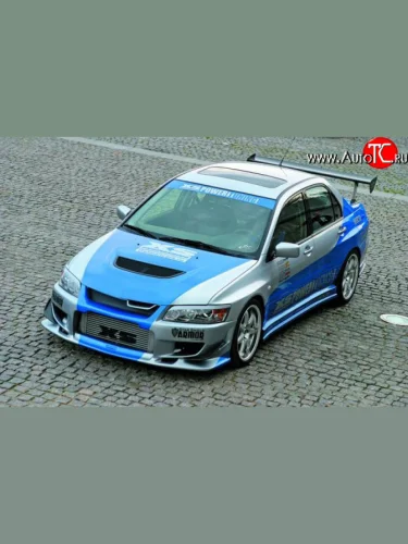 Пороги накладки XS на Mitsubishi Lancer Evolution 8 CT9A седан (2003-2005)