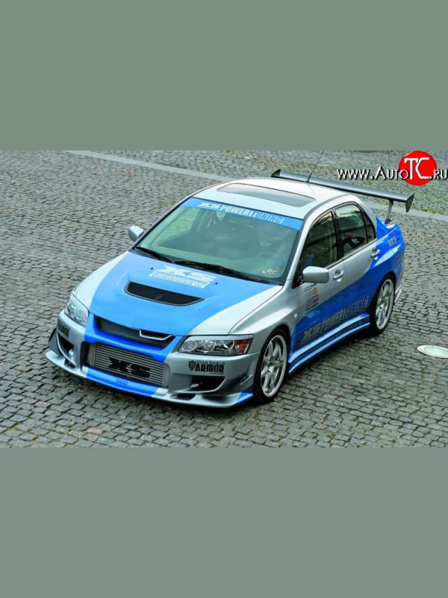 Пороги накладки XS на Mitsubishi Lancer Evolution 8 CT9A седан (2003-2005)  в Керчи Республика Крым