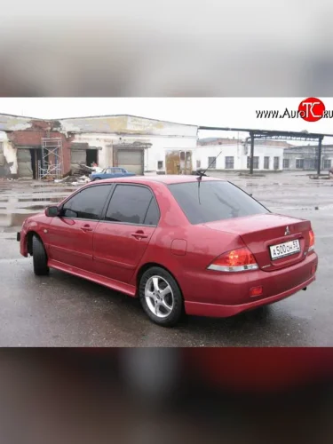 Накладка заднего бампера на Mitsubishi Lancer 9 CS седан 2-ой рестайлинг (2005-2009)