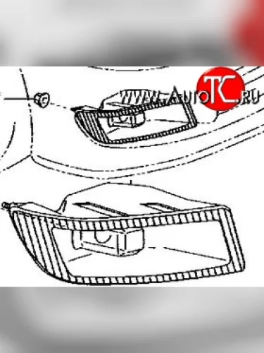 Правая противотуманная фара Оригинал Toyota Vios седан (2002-2005)
