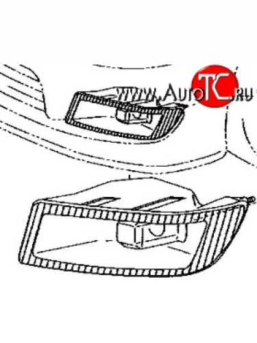 Противотуманная фара левая оригинал Toyota Vios седан (2002-2005)