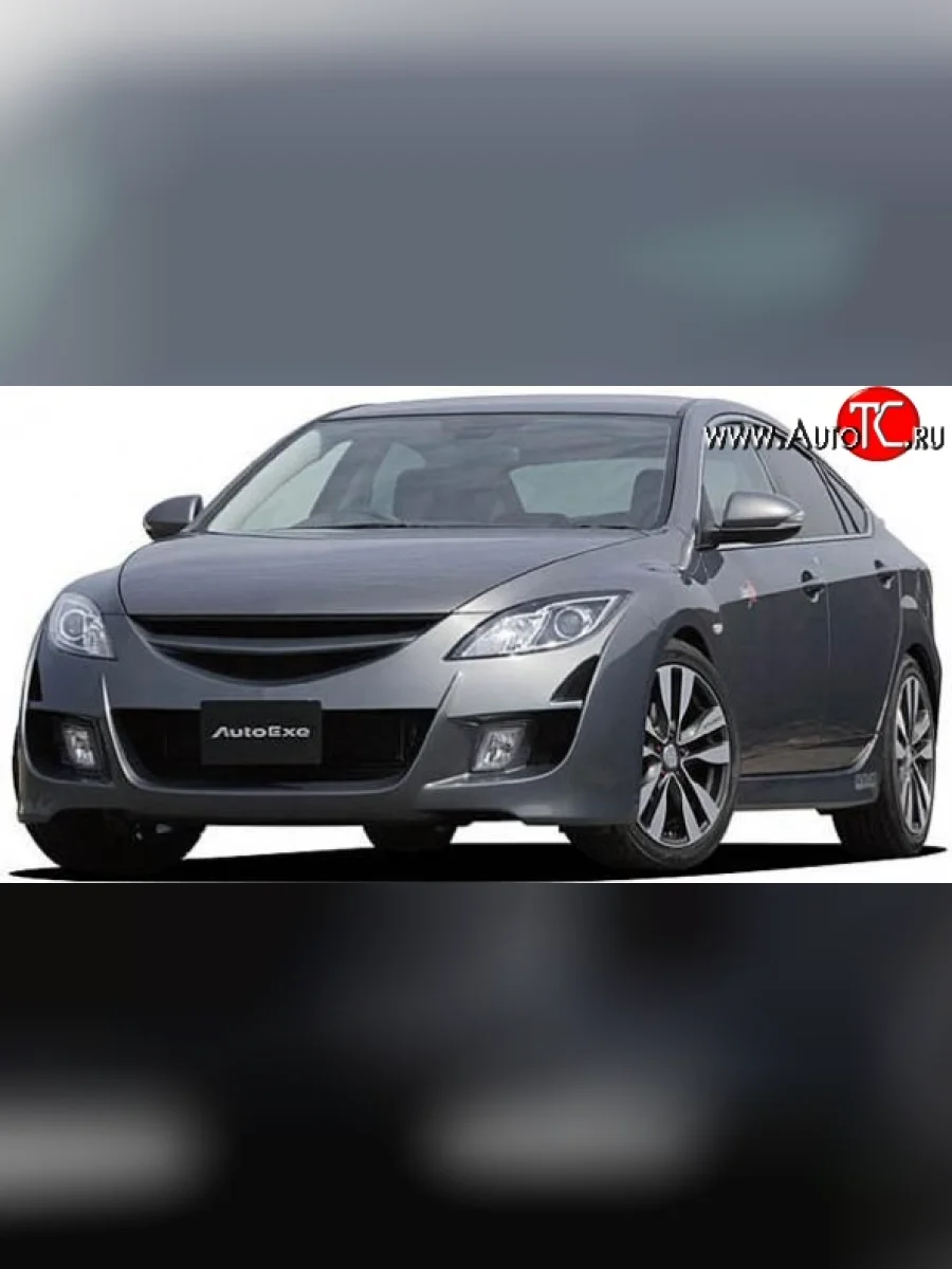 Передний бампер AutoExq Mazda 6 GH дорестайлинг лифтбэк (2007-2010) (Неокрашенный)  в Перми Пермском крае