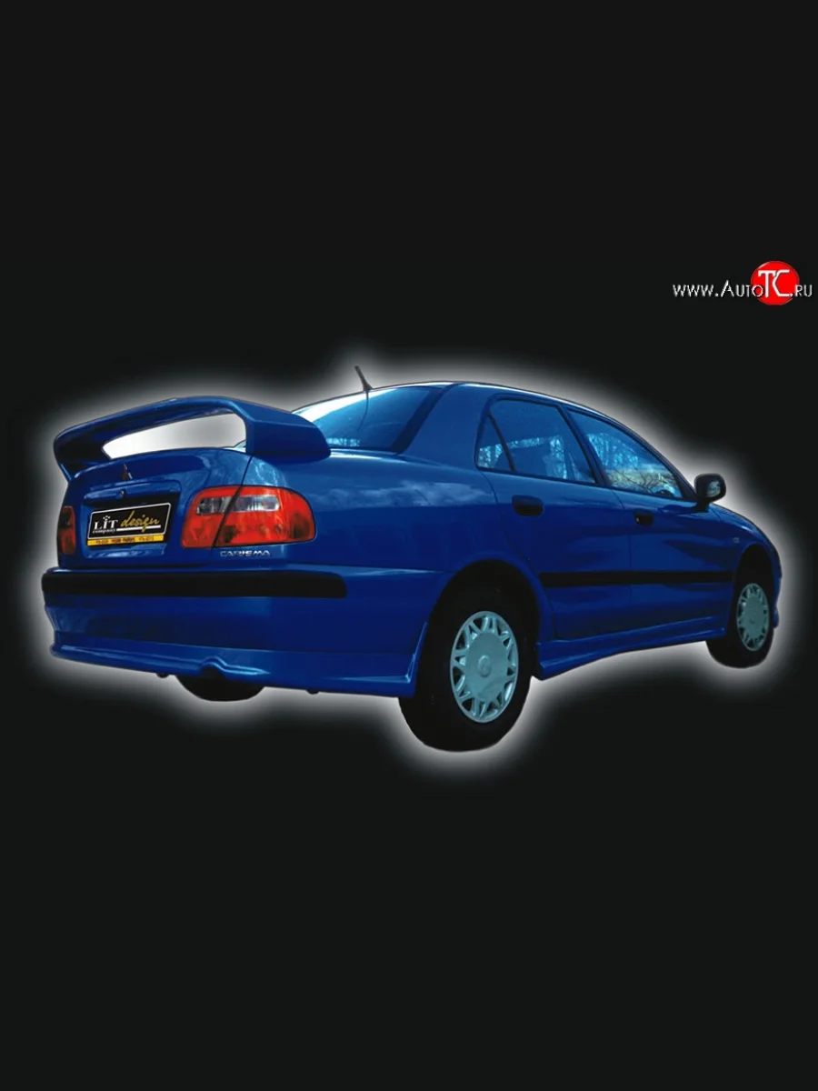 Накладка заднего бампера GT Dynamics (седан или хэтчбек) Mitsubishi Carisma (1999-2004) (Неокрашенная)  в Керчи Республика Крым