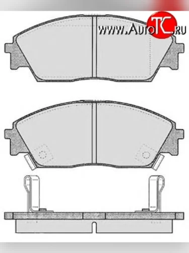 Передние тормозные колодки Tokico RN266M Honda Civic FD седан дорестайлинг (2005-2008)
