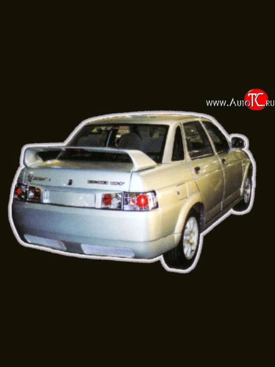 Задний бампер Elegance Лада ВАЗ 2110 седан (1995-2007) (Неокрашенный)  в Перми Пермском крае