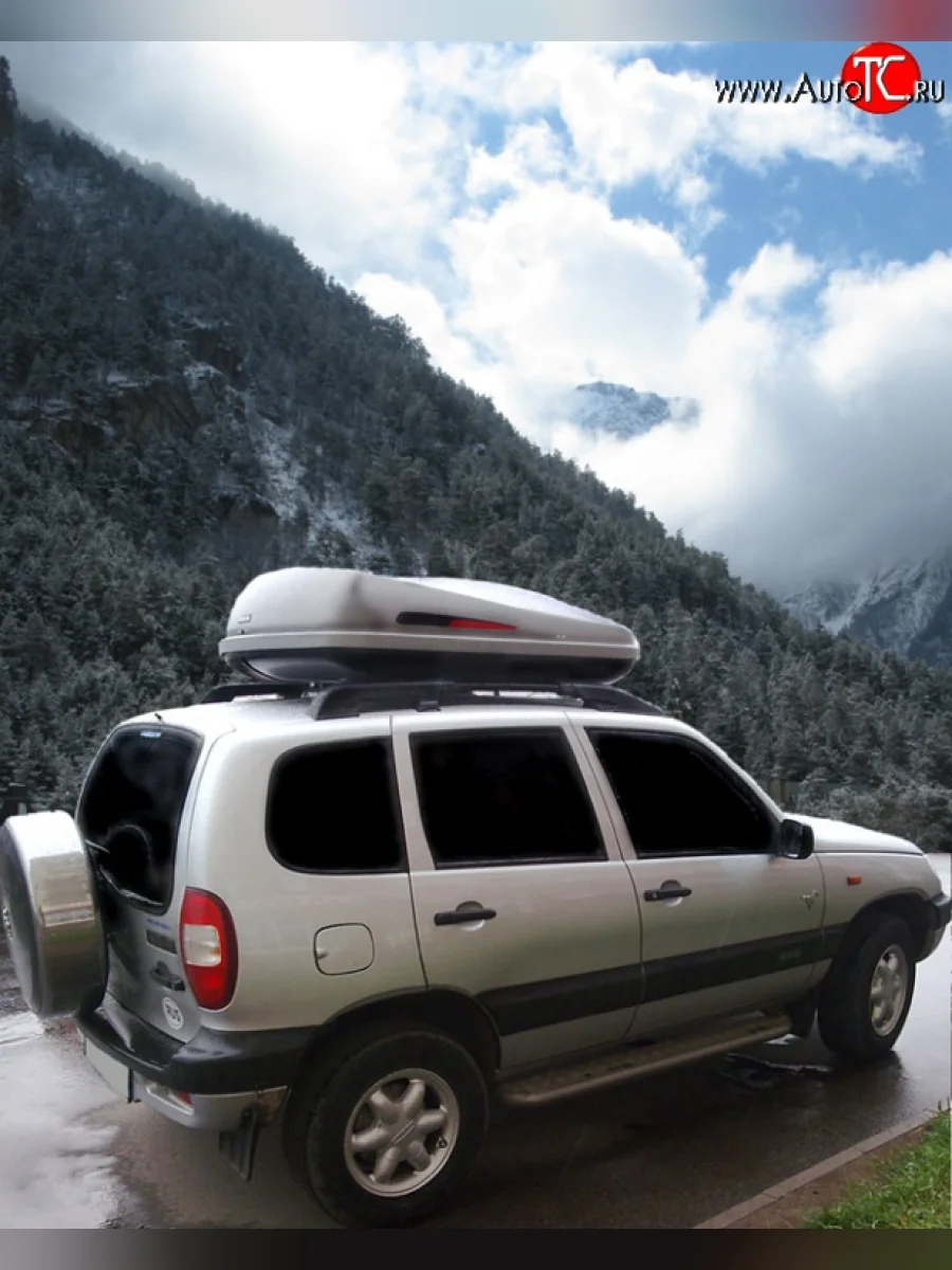 Рейлинги и поперечины Лидер на автомобиль Chevrolet Niva 2123 рестайлинг (2009-2020) (Цвет: чёрный)  в Самаре Самарской области