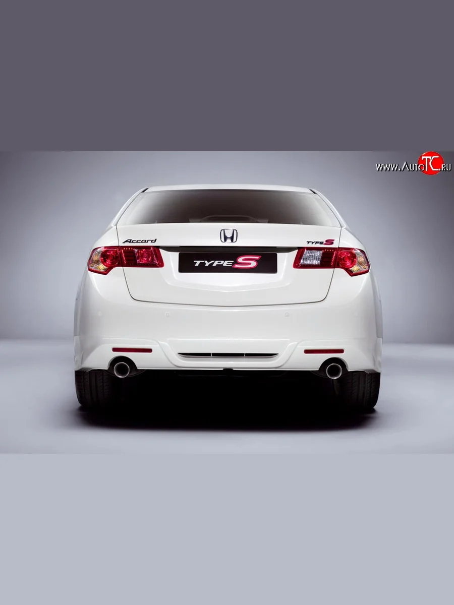 Накладка заднего бампера Type-S  Honda Accord (2008-2011) 8 CU (Неокрашенная)  с доставкой в г. Пермь