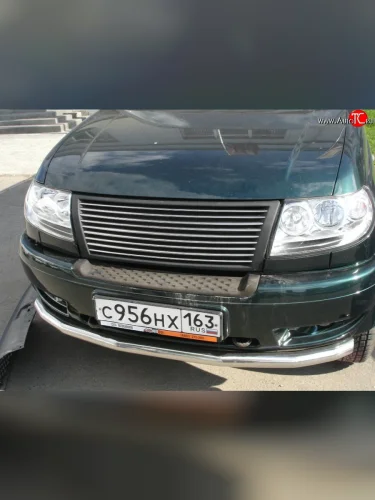 Одинарная защита переднего бампера диаметром 76 мм Ralex Tuning Уаз Патриот  3163 5 дв. (2005-2013) дорестайлинг