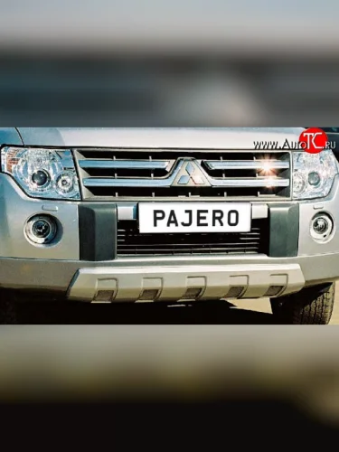 Накладка переднего бампера GT Dynamics Mitsubishi Pajero 4 V90 дорестайлинг (2006-2011)