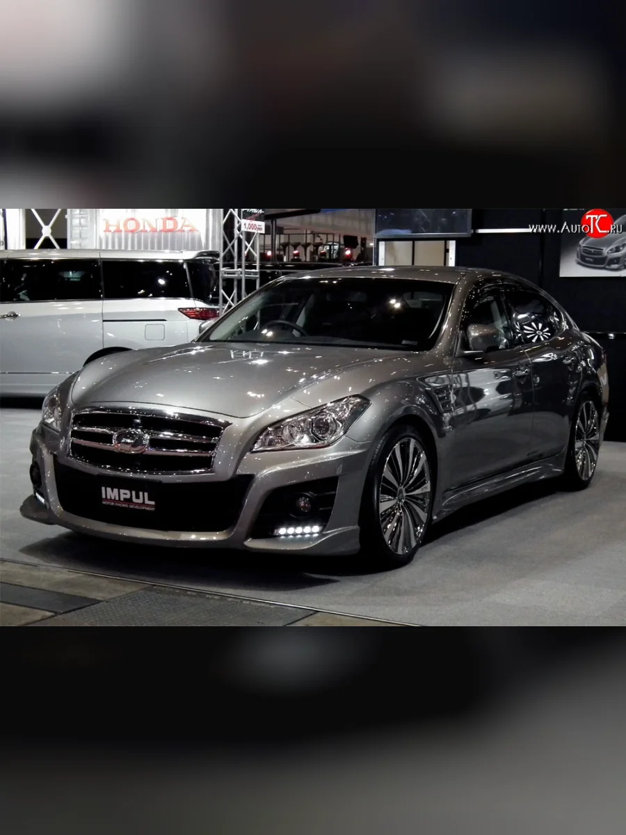 Передний бампер Impul INFINITI M (2010-2014) (Без карбоновых вставок, Неокрашенный)  в Керчи Республика Крым