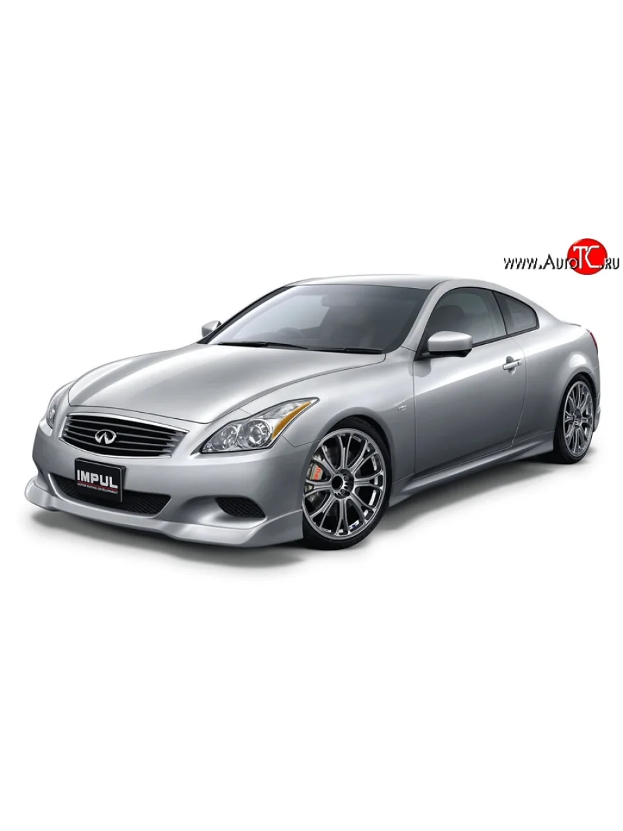 Накладка на передний бампер Impul INFINITI G37 V36 седан рестайлинг (2008-2014) (Неокрашенная)  в Керчи Республика Крым