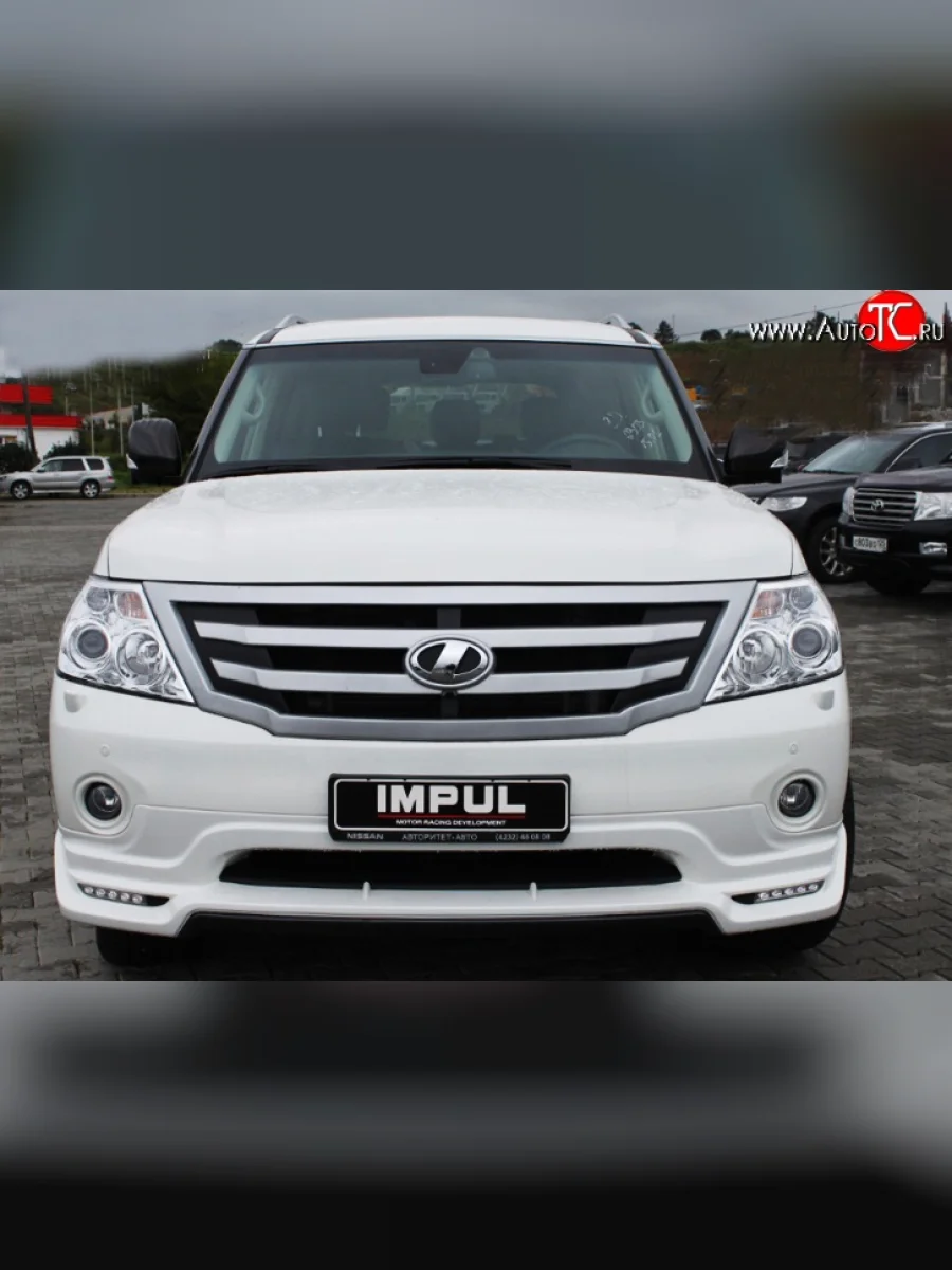 Решётка радиатора Impul V2 Nissan Patrol 6 Y62 дорестайлинг (2010-2014) (Неокрашенная)  в Воронеже Воронежской области