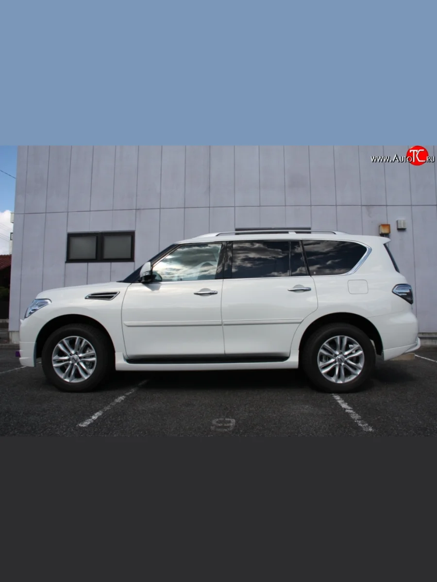 Молдинги (накладки на двери) Impul Nissan Patrol 6 Y62 дорестайлинг (2010-2014) (Неокрашенные)  в Воронеже Воронежской области