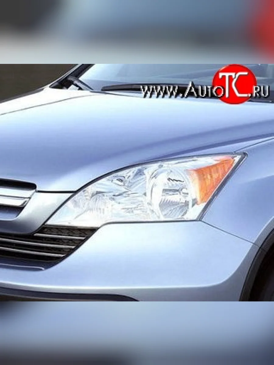 Прозрачная защита передних фар CA Plastic Honda CR-V RE1,RE2,RE3,RE4,RE5,RE7 дорестайлинг (2007-2010) (Цвет: прозрачный)  в Самаре Самарской области