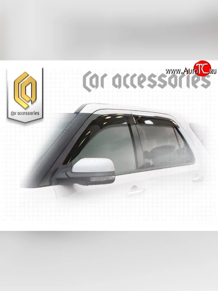 Дефлектора окон CA-Plastiс Ford Explorer U502 дорестайлинг (2010-2016) (Classic полупрозрачный)  в Самаре Самарской области
