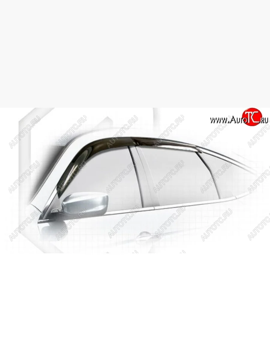 Дефлектора окон CA-Plastiс  Honda Crosstour (2009-2016) 1 (Classic полупрозрачный, Без хром.молдинга)  в Керчи Республика Крым