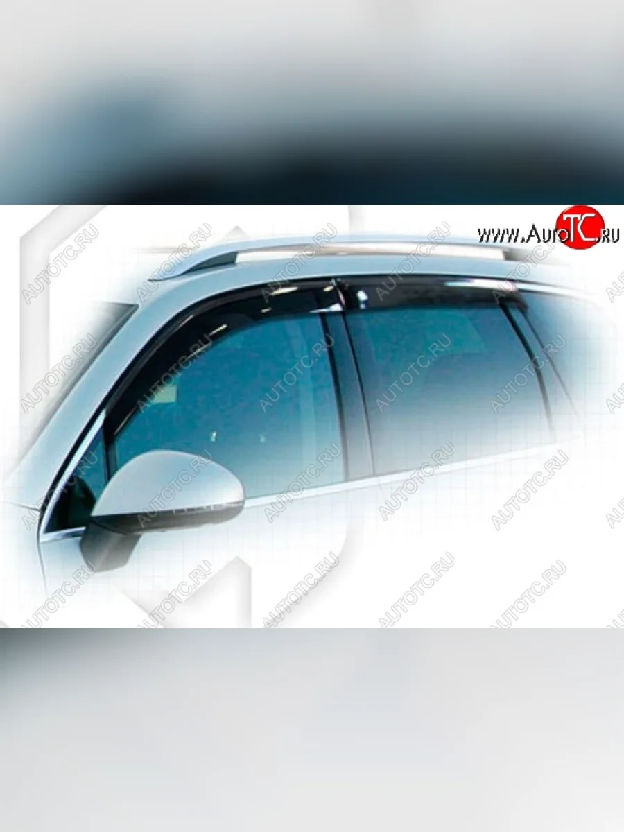 Дефлектора окон CA-Plastiс Porsche Cayenne 958 (2010-2014) (Classic черный, Без надписи)  в Керчи Республика Крым