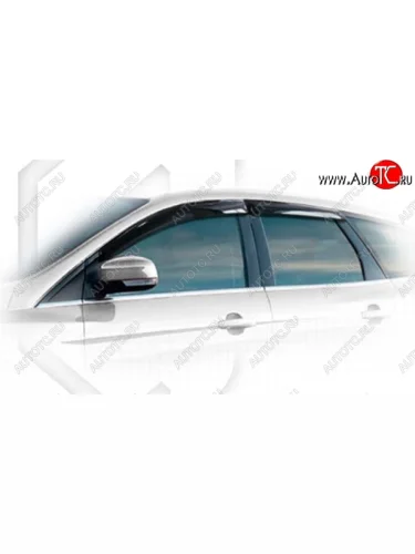 Дефлектора окон CA-Plastiс (Classic полупрозрачный) Ford Focus  3 (2010-2015) универсал дорестайлинг