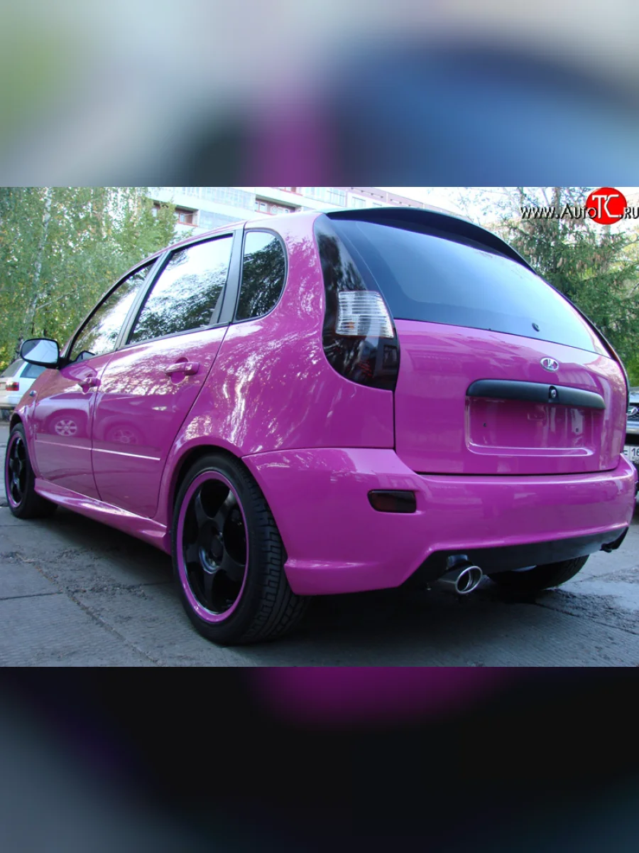 Задний бампер Booster Лада ВАЗ Калина Спорт 1119 (2008-2014) (Неокрашенный)  в Керчи Республика Крым