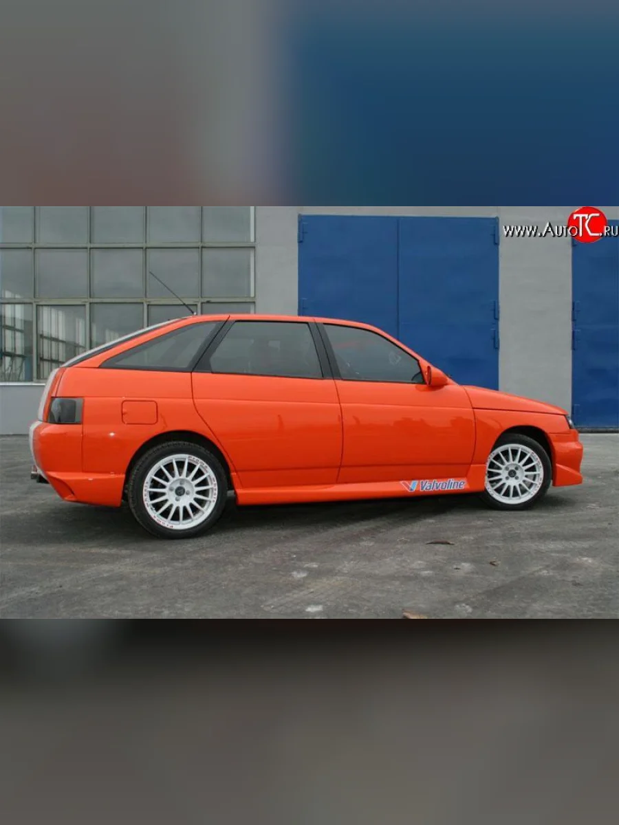 Пороги накладки Спурт Лада ВАЗ 2110 седан (1995-2007) (Неокрашенные)  в Керчи Республика Крым