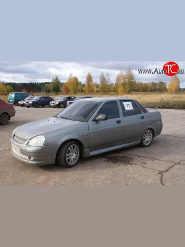 Пороги накладки LS Лада ВАЗ Приора 2170 седан дорестайлинг (2007-2014)