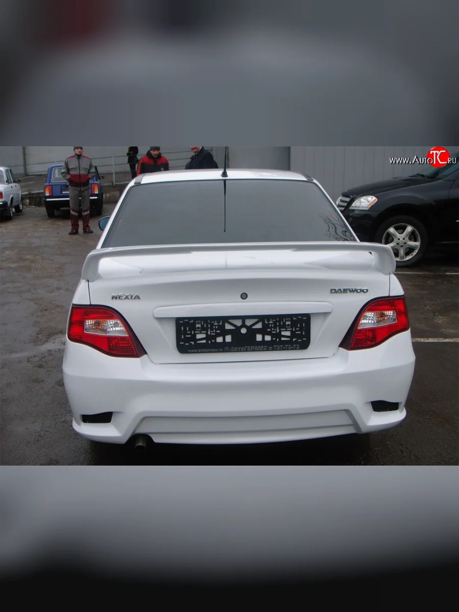 Задний бампер GT Dynamics Daewoo Nexia рестайлинг (2008-2015) (Неокрашенный)  с доставкой в г. Пермь