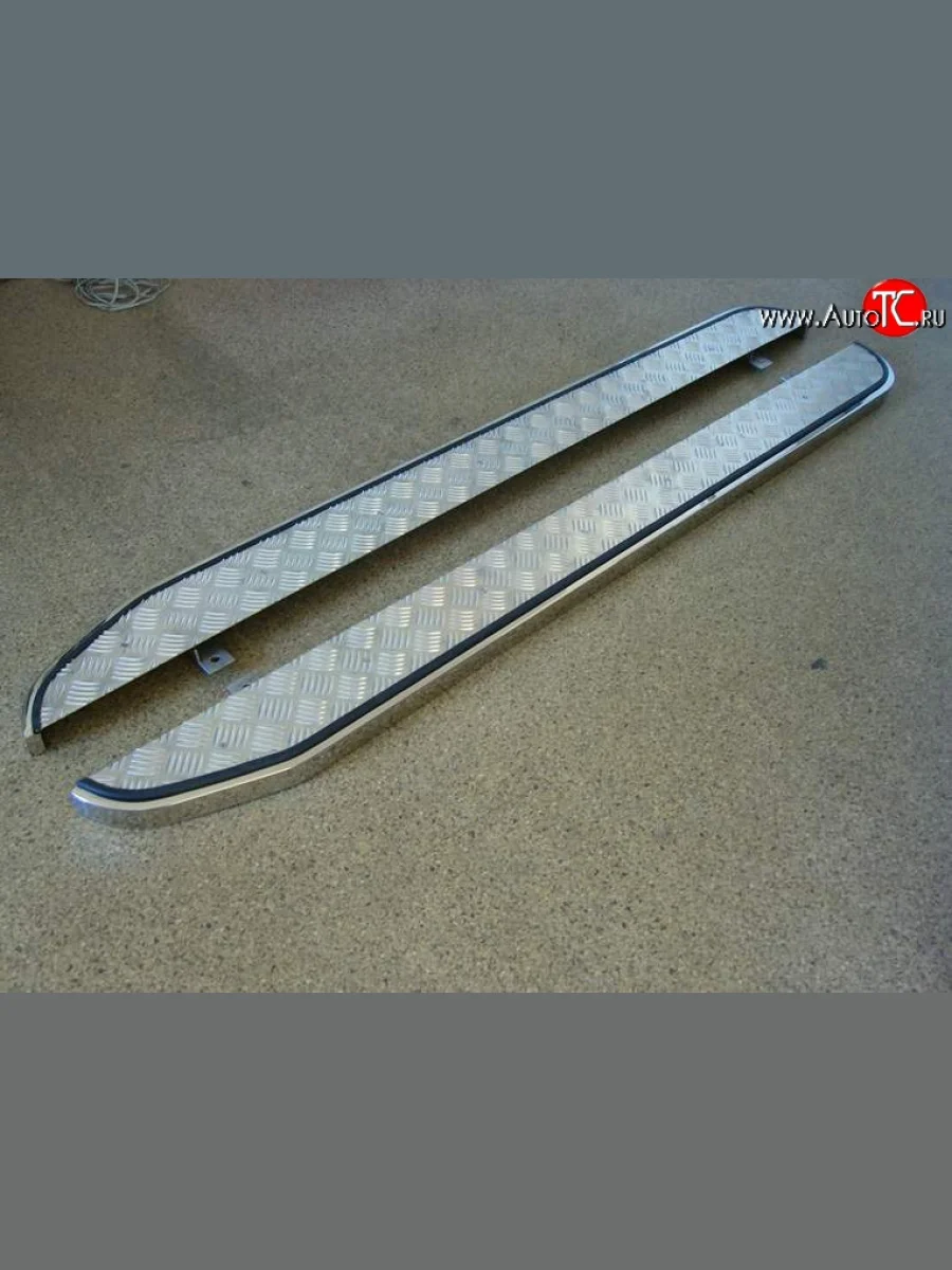 Широкая защита порогов Сталь-мастер с прямоугольной трубой 20x40 мм (рестайлинг) Лада ВАЗ 2123 (Нива Шевроле) 1 рестайлинг (2009-2020)  с доставкой в г. Керчь