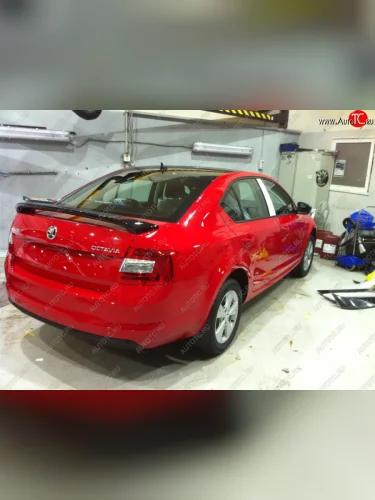 Спойлер LitCompany Skoda Octavia A7 рестайлинг лифтбэк (2016-2020)
