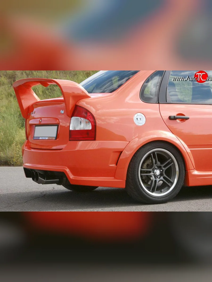 Накладки задних арок TMS-GTI (для обвеса TMS-GTI) Лада ВАЗ Калина 1117 универсал (2004-2013) (Неокрашенные)  в Самаре Самарской области