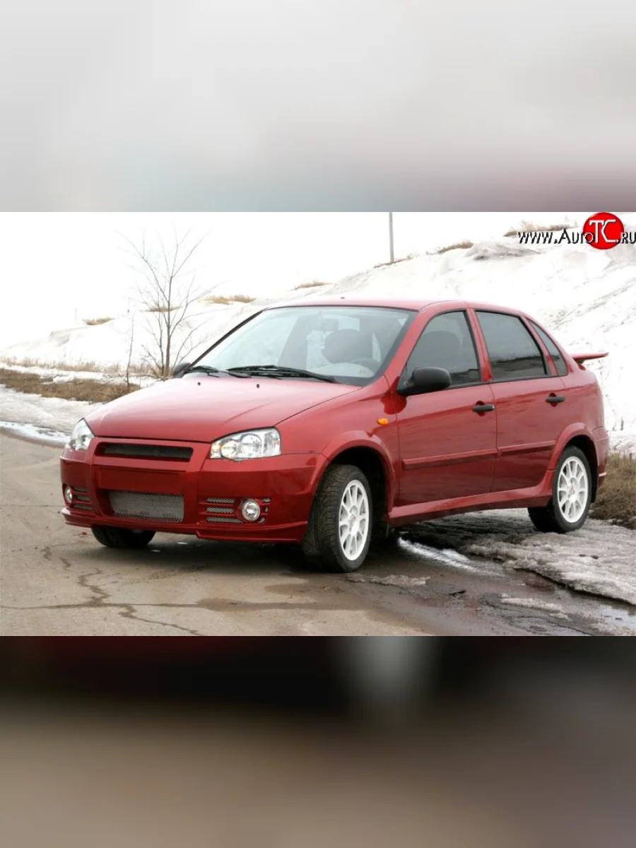 Комплект молдингов (4 шт.) Атланта на двери Лада ВАЗ Калина 1118 седан (2004-2013) (Неокрашенные)  в Самаре Самарской области