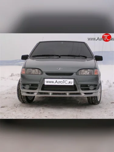 Юбка переднего бампера Форсаж Лада ВАЗ 2113 (2004-2013)