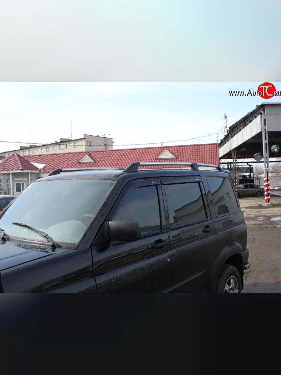 Усиленные рейлинги Ралекс-Тюнинг  Уаз Патриот (2005-2025) 3163 5 дв., Спорт, 3163 5-дв. (Нагрузка до 100 кг (усиленные кронштейны башмаков 6 штук))  в Самаре Самарской области