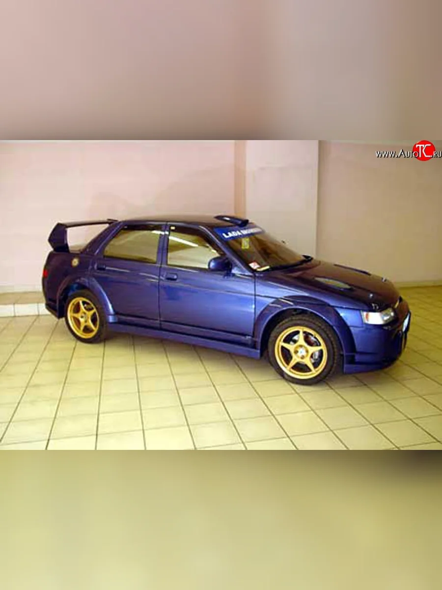 Передний бампер WRC Evo Лада ВАЗ 2110 седан (1995-2007) (Неокрашенный)  с доставкой в г. Керчь