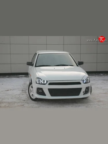 Передний бампер Снайпер WRC Лада ВАЗ Приора ( 2170,  2171,  2172,  21728) (2007-2018) седан дорестайлинг, универсал дорестайлинг , хэтчбек дорестайлинг, купе дорестайлинг, купе рестайлинг, седан рестайлинг, универсал рестайлинг, хэтчбек рестайлин