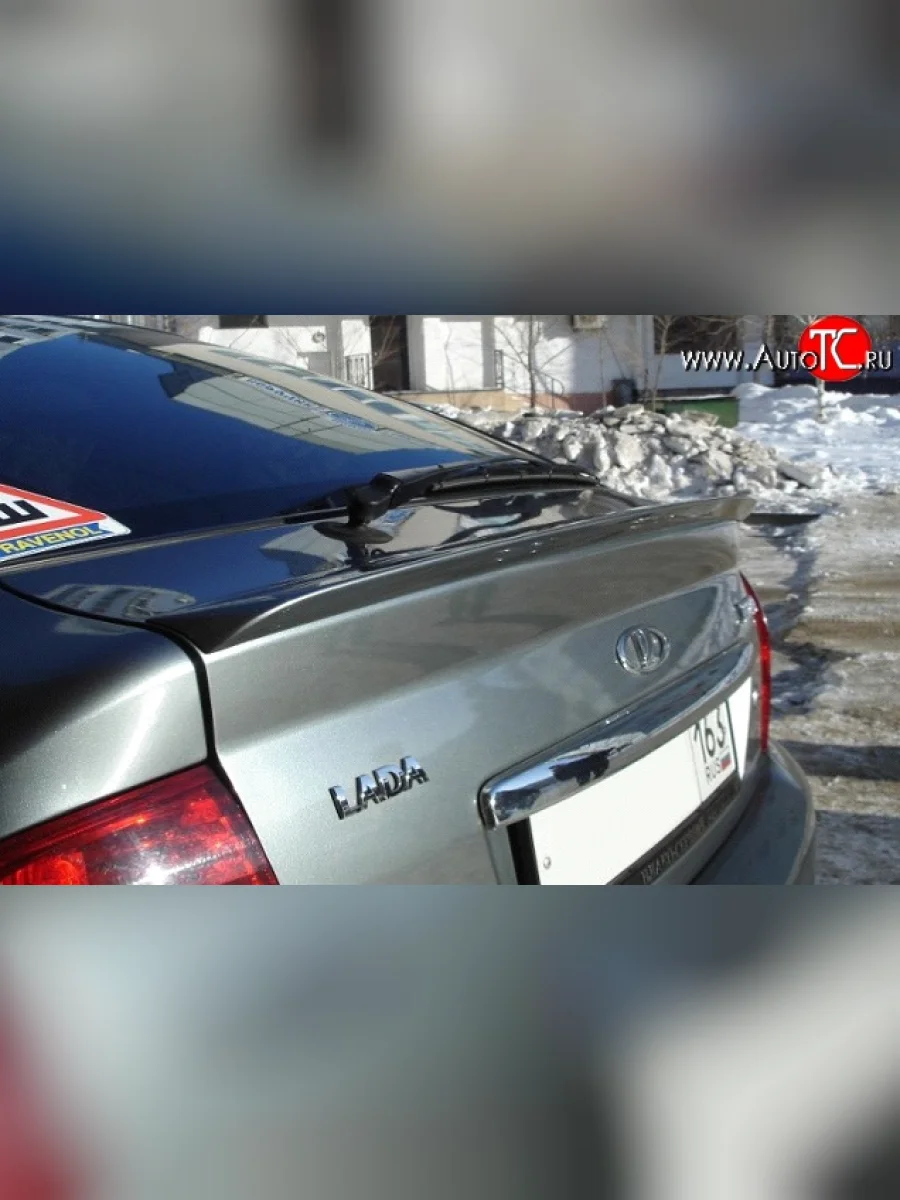 Лип спойлер Drive  Лада ВАЗ Приора (2008-2014) 2172 (Неокрашенный)  с доставкой в г. Керчь