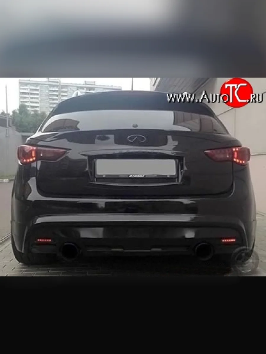 Козырёк на заднее стекло MzSpeed INFINITI FX37 S51 рестайлинг (2011-2013) (Неокрашенный)  в Керчи Республика Крым