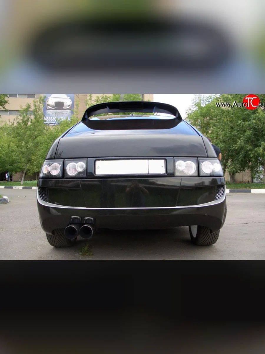 Задний бампер Я - Робот с расширителями арок Лада ВАЗ 2112 хэтчбек (1999-2008) (Неокрашенный)  с доставкой в г. Керчь