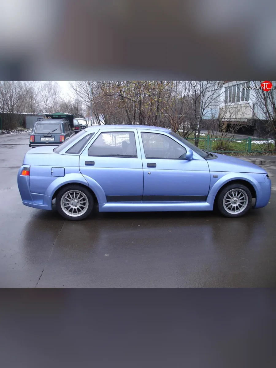 Пороги накладки Я - Робот Лада ВАЗ 2110 седан (1995-2007) (Неокрашенные)  в Керчи Республика Крым