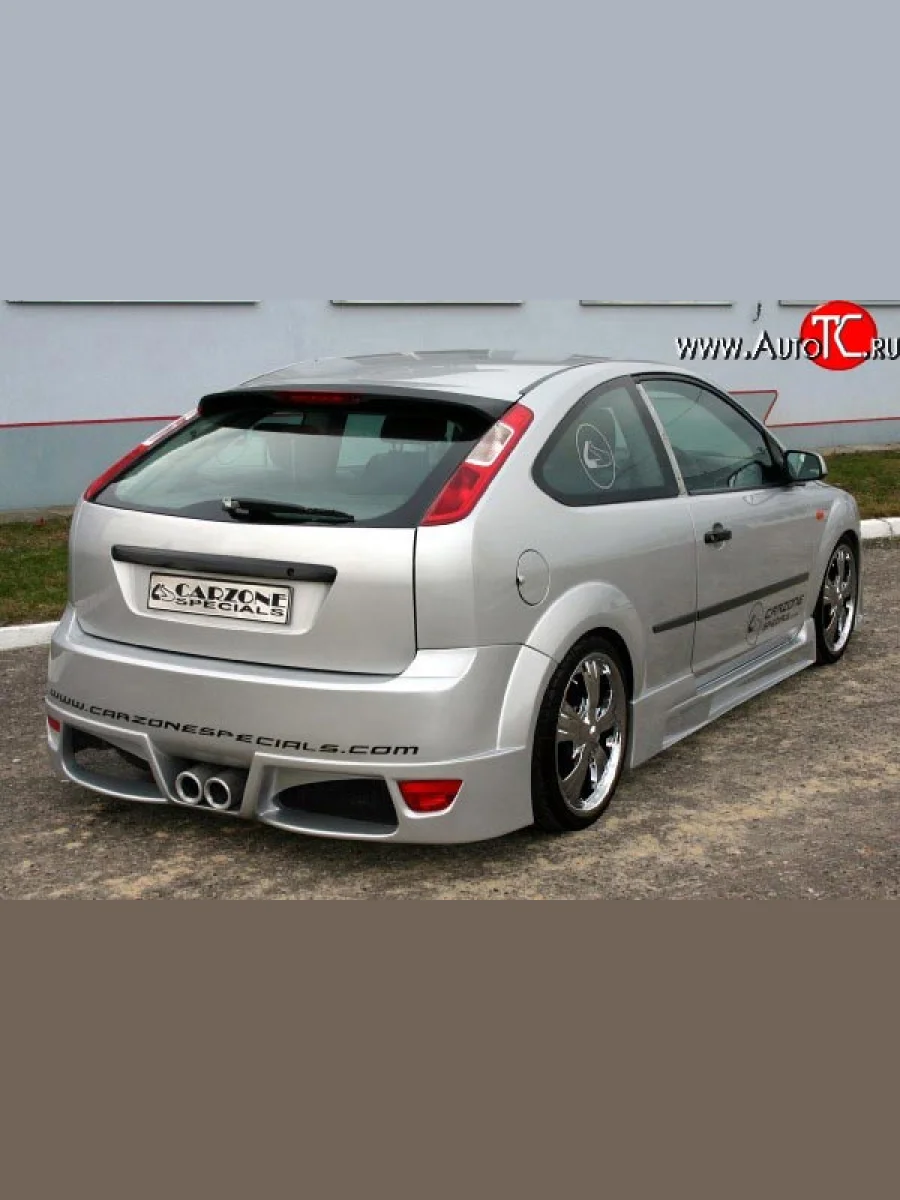 Задний бампер FUTURA Ford Focus 2 хэтчбэк 5 дв. дорестайлинг (2004-2008) (Неокрашенный)  с доставкой в г. Керчь