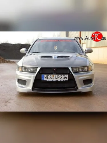 Передний бампер Evo style Mitsubishi Galant 8  дорестайлинг седан (1996-1998)