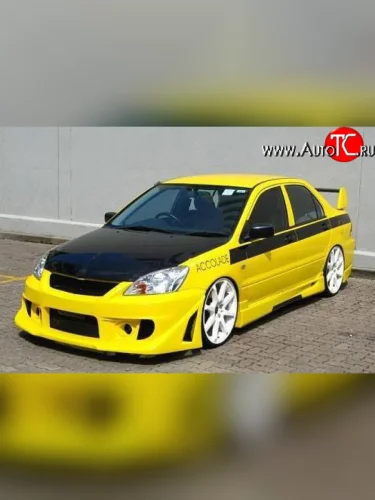 Передний бампер Accolade на Mitsubishi Lancer 9 CS седан 1-ый рестайлинг (2003-2005)