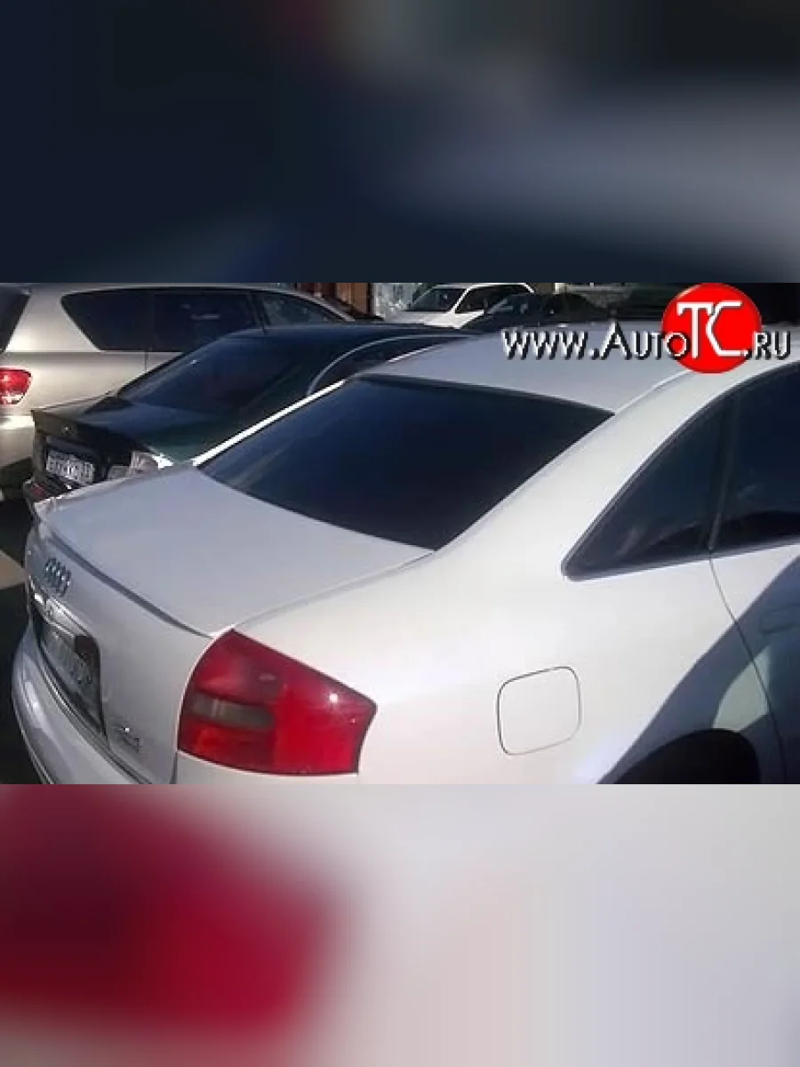 Козырёк на заднее лобовое стекло Style Audi A6 C5 дорестайлинг, седан (1997-2001) (Неокрашенный)  в Керчи Республика Крым
