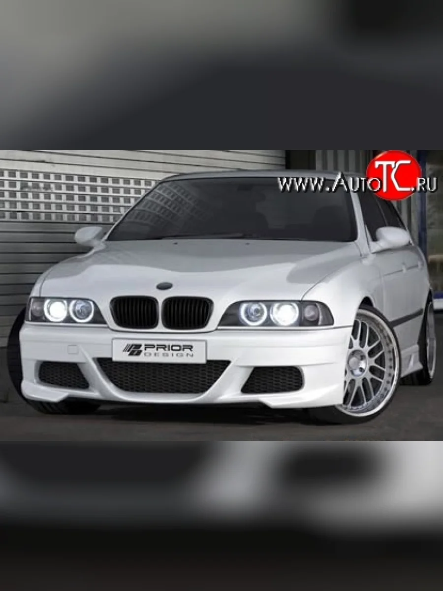 Передний бампер PRIOR Design BMW 5 серия E39 седан рестайлинг (2000-2003) (Без сетки, Неокрашенный)  в Самаре Самарской области