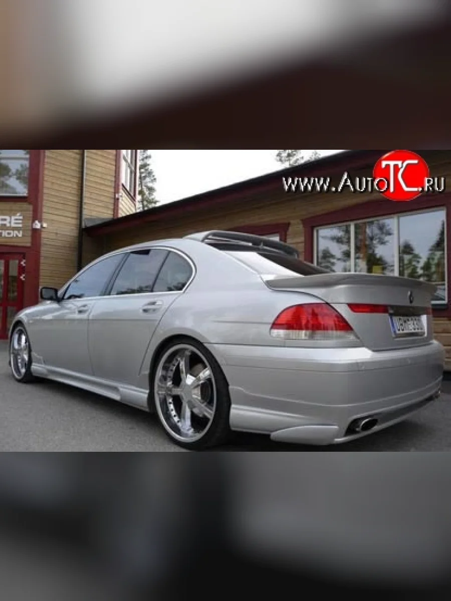 Накладка заднего бампера HAMANN BMW 7 серия E65,E66, E67, E68 дорестайлинг, седан (2001-2005) (Неокрашенная)  в Самаре Самарской области