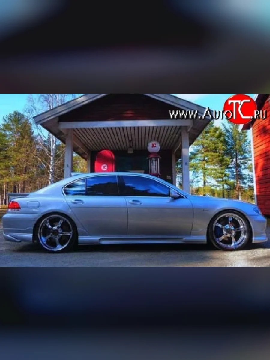 Пороги накладки HAMANN BMW 7 серия E65,E66, E67, E68 дорестайлинг, седан (2001-2005) (Неокрашенные)  в Керчи Республика Крым