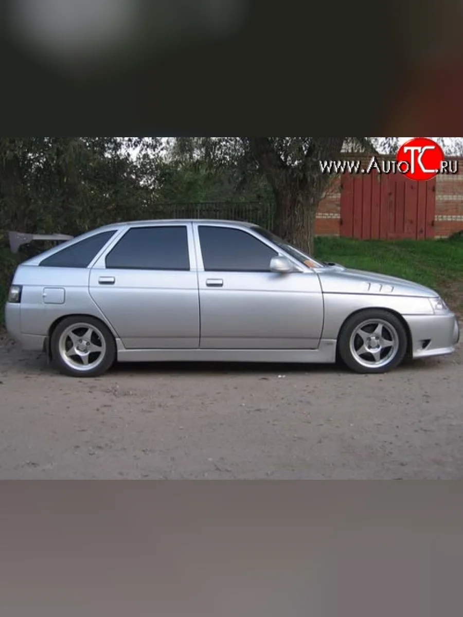 Пороги накладки WRC Lite Лада ВАЗ 2110 седан (1995-2007) (Неокрашенные)  в Керчи Республика Крым