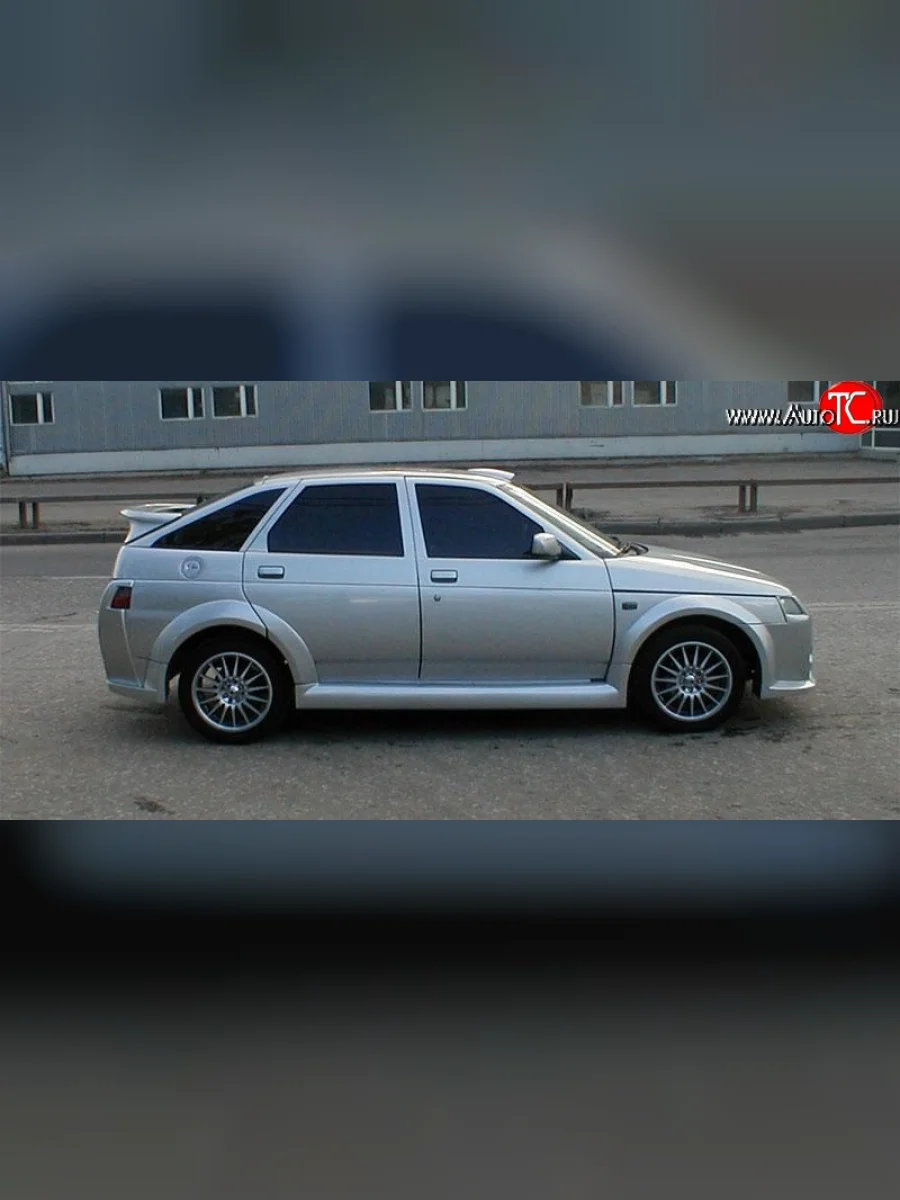 Пороги накладки X1 Лада ВАЗ 2110 седан (1995-2007) (Неокрашенные)  в Перми Пермском крае