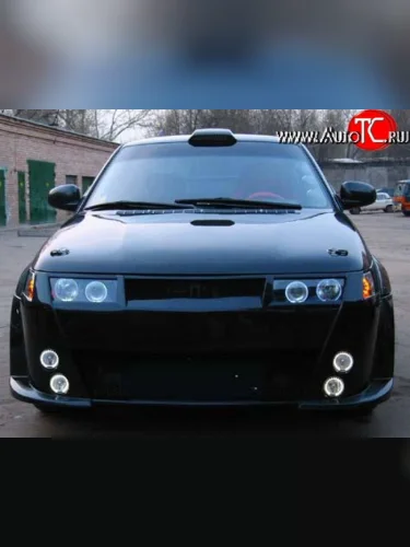 Передний бампер X1 под штатную оптику Лада ВАЗ 2112 хэтчбек (1999-2008)