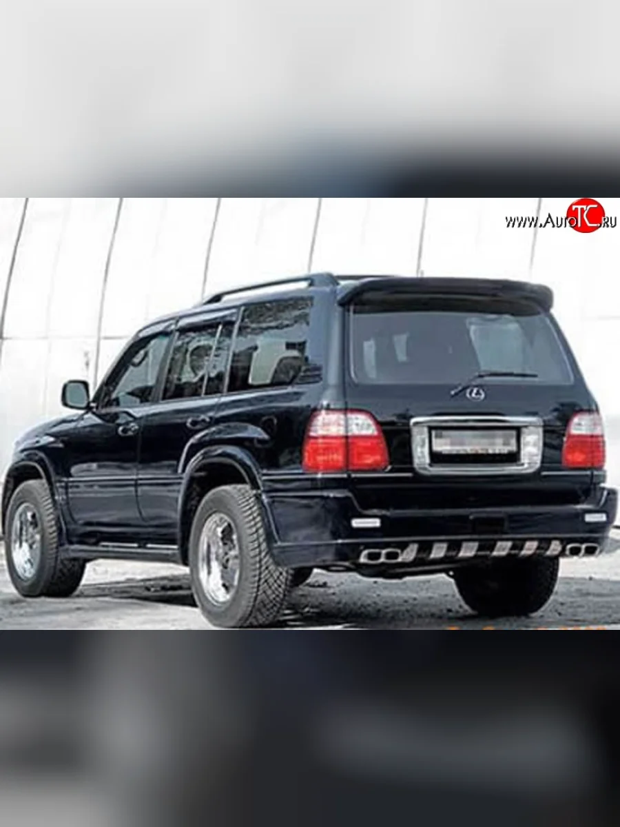 Накладка заднего бампера Red Aleti Lexus LX470 J100 дорестайлинг (1998-2002) (Неокрашенная)  в Керчи Республика Крым